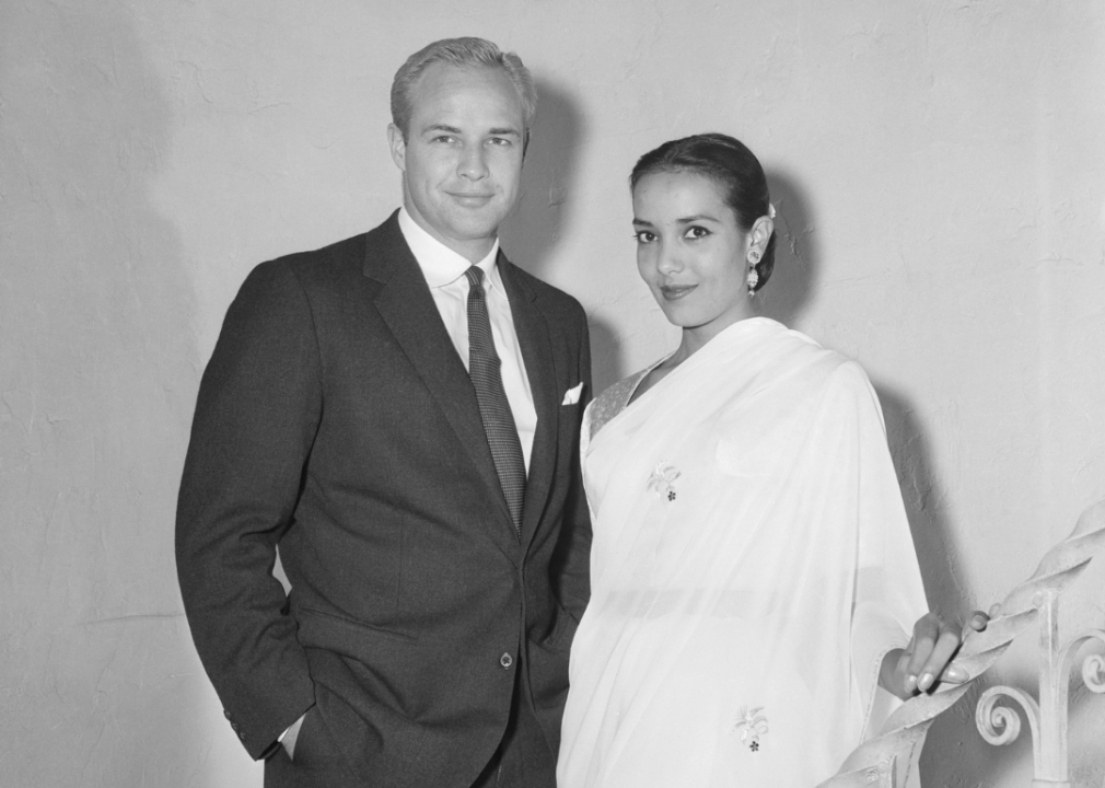 Marlon Brando and Anna Kashfi — Oct. 11, 1957